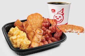 Jack In The Box 3PC Classic French Toast Sticks Platter w Bacon Combo