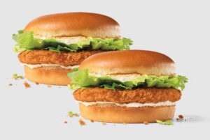 Jack in the box’ 2 For $3 Jr. Chicken Sandwich