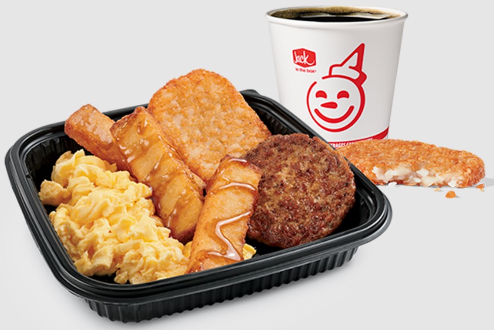 Jack in the box 3PC Classic French Toast Sticks Platter with Sausage Combo