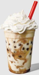 Jack in the box Vanilla Shake W Boba