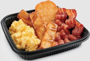 Jack in the Box 3pc Classic French Toast Sticks Platter W Bacon