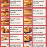 Jack in the Box Breakfast Menu