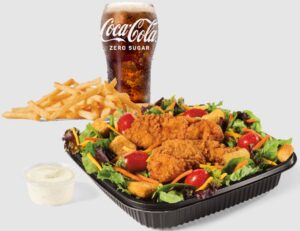 Jack in the Box  Garden Salad W Crispy Chicken Combo